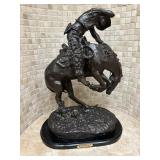 Rattlesnake Frederic  Remington Bronze figurine