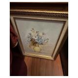 Framed Floral painting