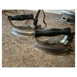 Pair of old electric irons