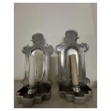 Pair of candleholders