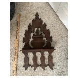 Antique wooden wall art
