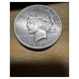 1923 US Silver Peace dollar