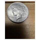 1921 US Silver Peace dollar
