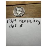 1964 Silver Kennedy half Dollar