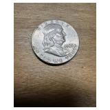 1963 Ben Franklin half dollar