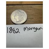 1882 Morgan US Silver dollar