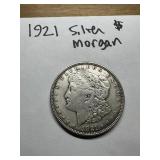 1921 US Silver Morgan dollar