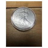 Uncirculated US Liberty Silver dollar