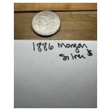 1886 US Morgan Silver dollar