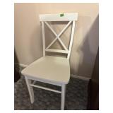 White wooden chair