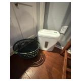 Paper shredder and wastebasket