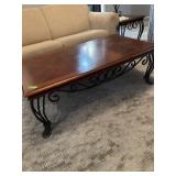 Very nice Wood and iron coffee table