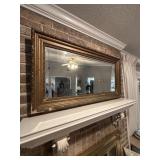 Gold frame mirror