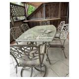 Outdoor patio table and chairs