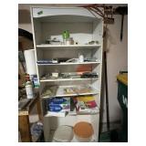 Shop  shelf with misc contents