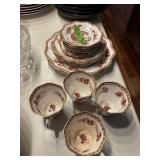 Set of dishes Coalport Indian Tree Coral