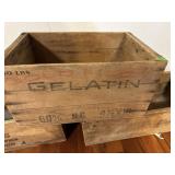Gelatin wood crate