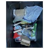 Tub of misc household/fishing items