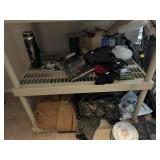 MIsc contents of shelf-household items