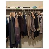 Contents of mens Master closet