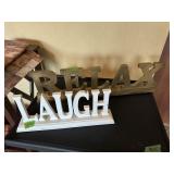 Laugh and Relax decor