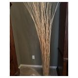 6ft Glass vase w/decor