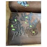 Metal Blessing, etc wall decor