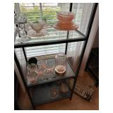 Misc lot of pink depression glassware