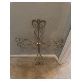24" Metal cross
