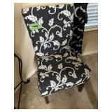 Black and white chair