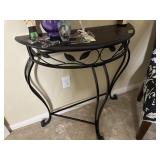 Wood top/metal leg table
