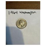 1964 Silver Washington quarter