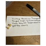 Vintage Bone? Pineapple? dangling earrings