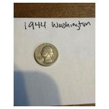 1944 Silver Washington quarter