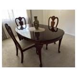 Dining room wooden table w/6chairs