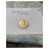 1963 Ben Franklin half dollar