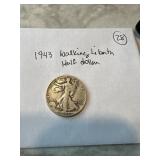 1943 walking Liberty half dollar