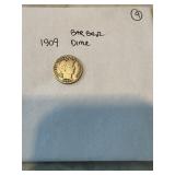 1909 Barber dime