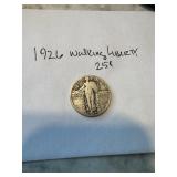 1926 Walking Liberty quarter