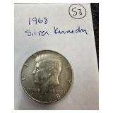 1968 Silver Kennedy half dollar