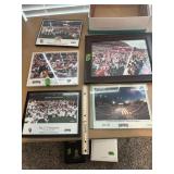 Framed OU football memoribilia
