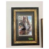 Framed Canal with Reflections picture
