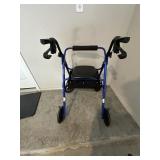 Blue medical walker