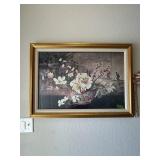 Framed Floral picture