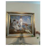 Framed oIL PAINTING Summer Day