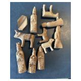 Wooden Nativity figurines