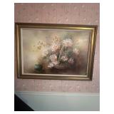 Framed Floral picture