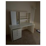 White IKEA style desk