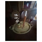 Tray and misc home decor