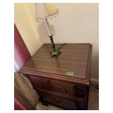 Nightstand w/misc decor